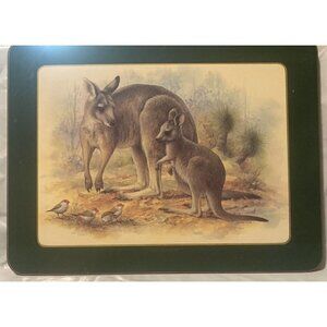 Ashdene of Australia 6 Australian Wildlife Place Mats Cork Back Kids Daycare Fun